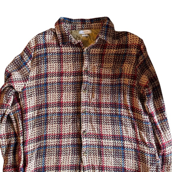 Urban Outfitters Multicolor Textured Plaid Button-Up Shirt – Size: Men's L - Picture 1 of 3